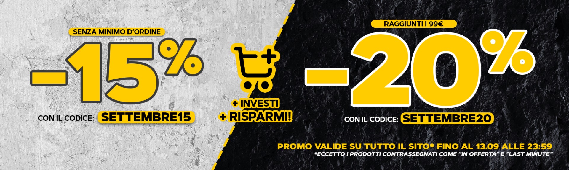 Promo SETTEMBRE fino al -20%