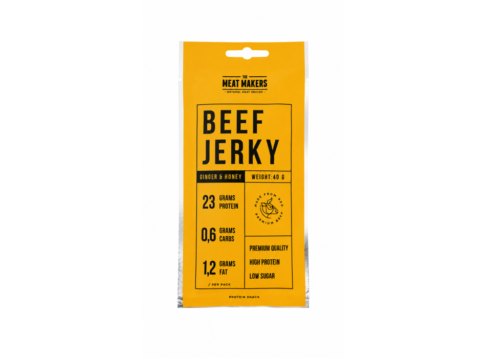 Beef Jerky 40g Ginger e Honey 1 Heracles Nutrition - Acquista online