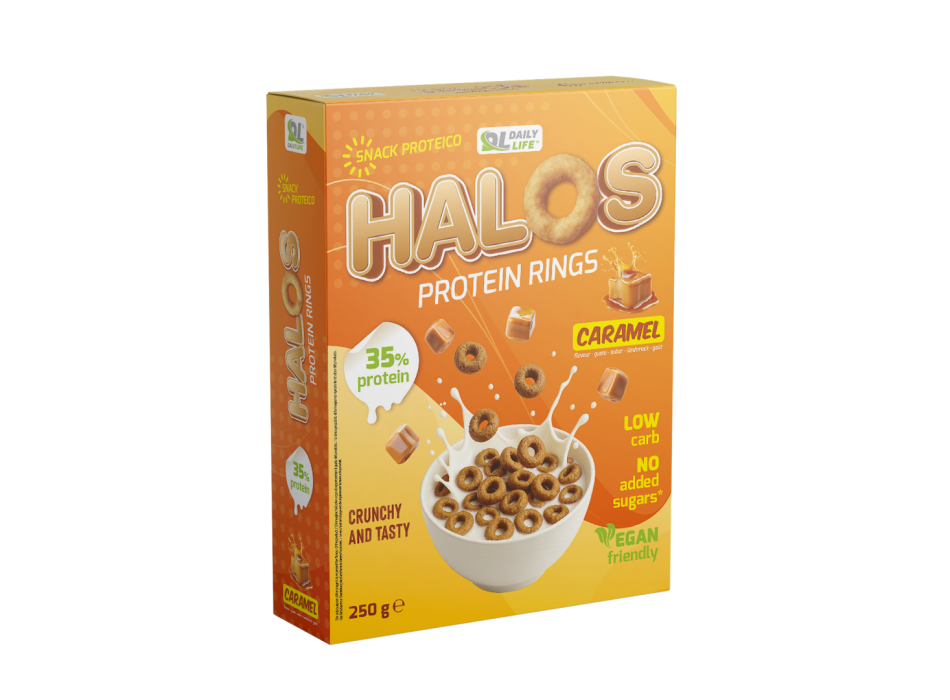 Halos Protein Rings Caramel 250g 1 Heracles Nutrition - Acquista online