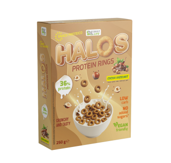Halos Protein Rings Cocoa Hazelnut 250g 1 Heracles Nutrition - Acquista online