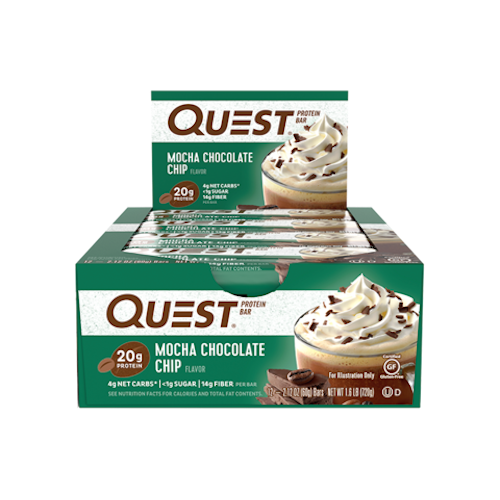 QUEST PROTEIN BARS - MOCHA CHOCOLATE CHIP