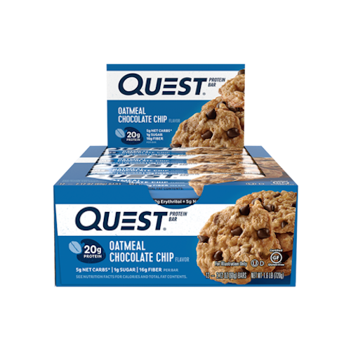 QUEST PROTEIN BARS - OATMEAL CHOCOLATE CHIP