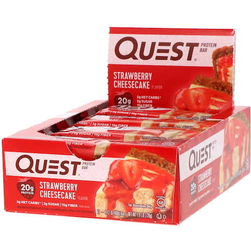 QUEST PROTEIN BARS - STRAWBERRY CHEESECAKE