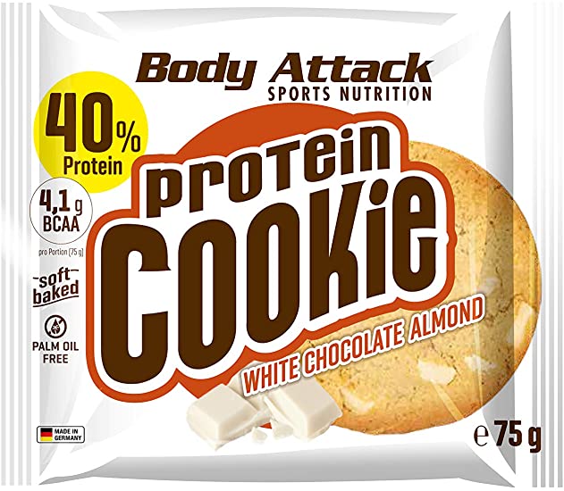PROTEIN COOKIES WHITE CHOCOLATE ALMOND 75G