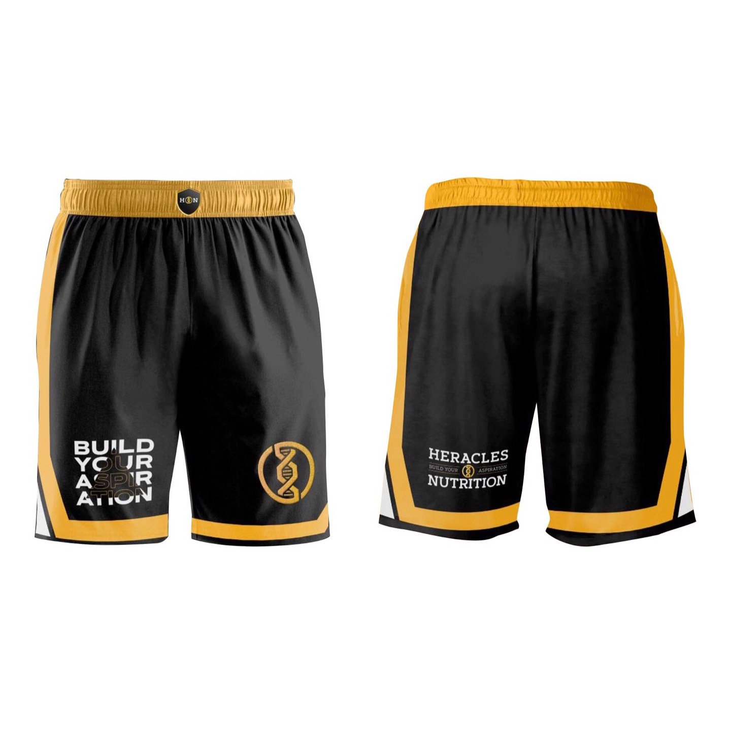 SHORT OFFICIAL HERACLES NUTRITION™ BLACK/GOLD